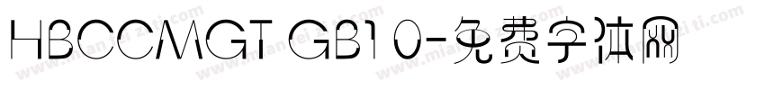 HBCCMGT GB1 0字体转换
